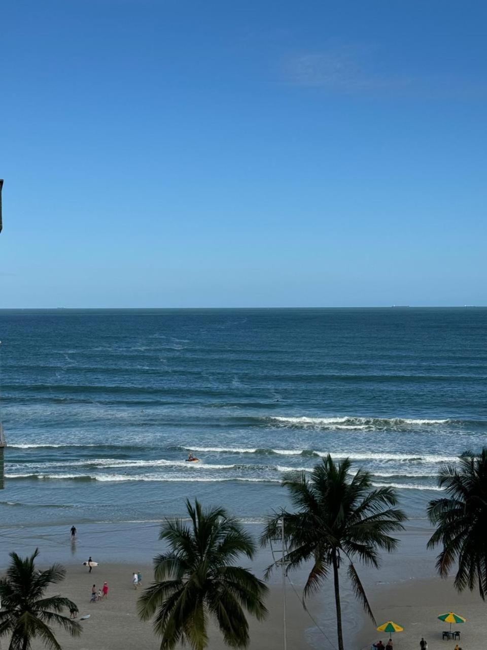 Apartamento Com Vista Mar Guaruja Bagian luar foto